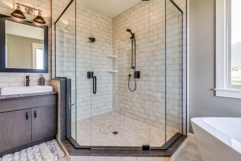 Rain Shower with Glass Walls